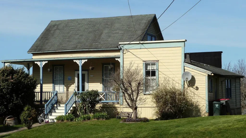 The historic Andrew Young House, a Victorian home on Duane Street in Astoria, Oregon