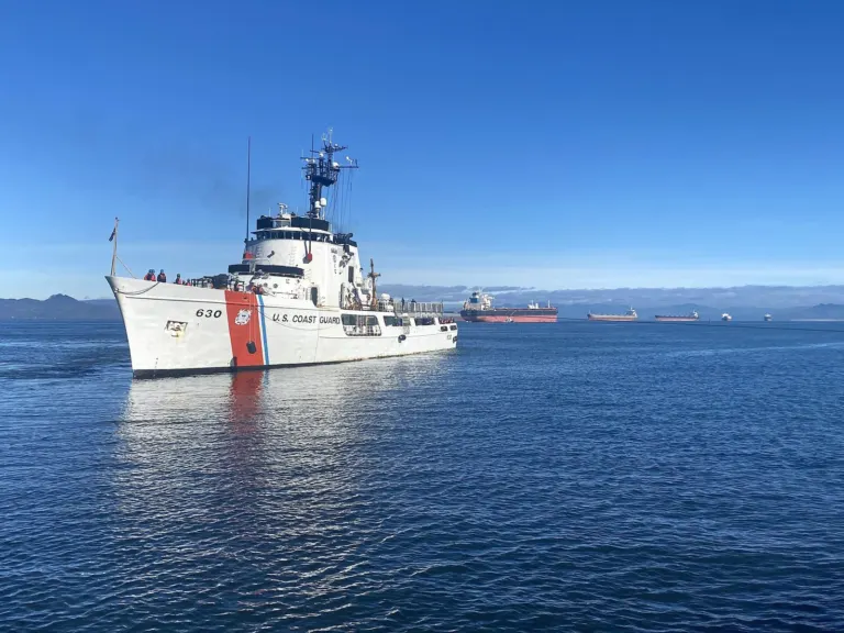 Coast Guard Cutter Alert returning to its homeport of Astoria, Oregon
