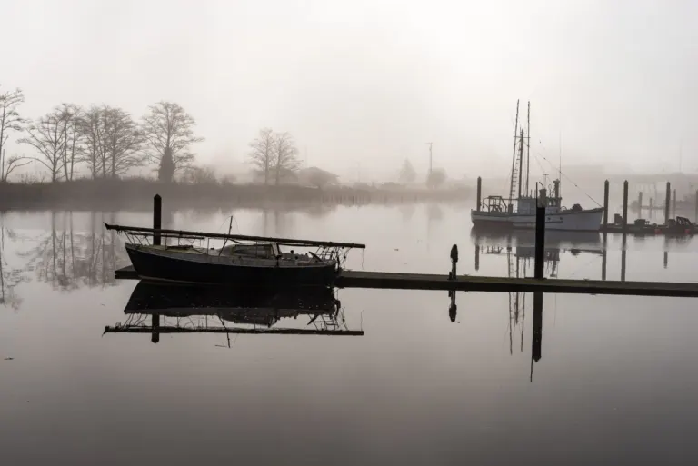 The Skipanon River in Warrenton, Oregon