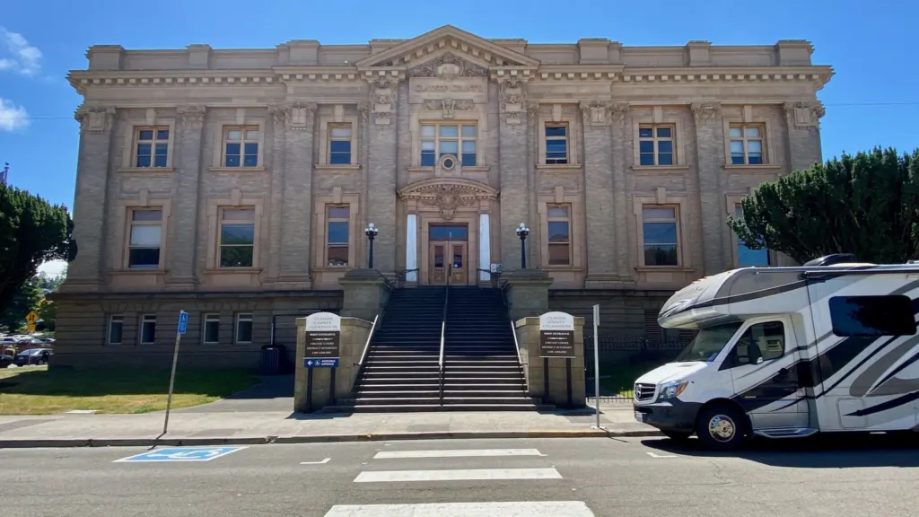 The Clatsop County Courthouse in Astoria, Oregon